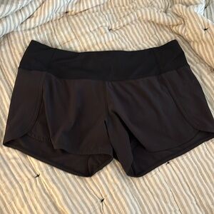Lululemon workout shorts size 10 black